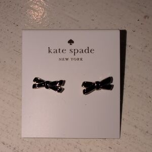 Kate Spade Black Bow Stud Earrings